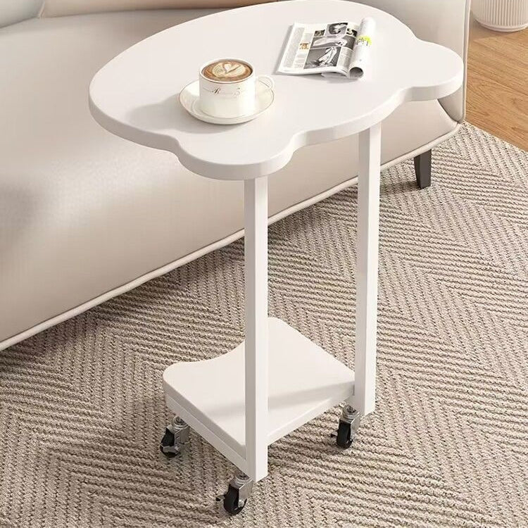 Contemporary Creative Bear MDF Iron Coffee Table Removable 2-Tier For Living Room