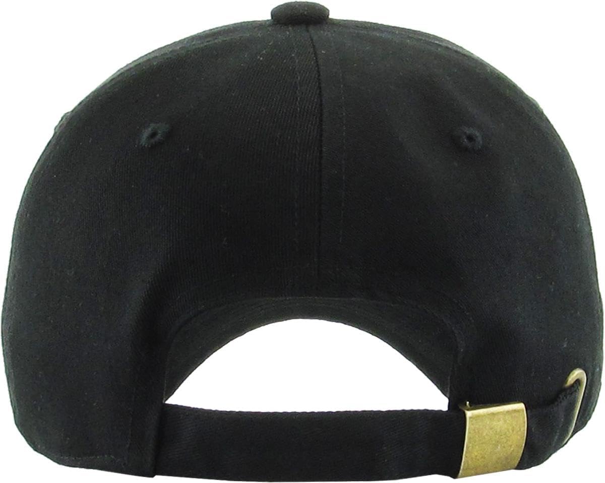 DAWNLU Classic Unisex Cotton Adjustable Low Crown Baseball Cap – Plain Dad Hat