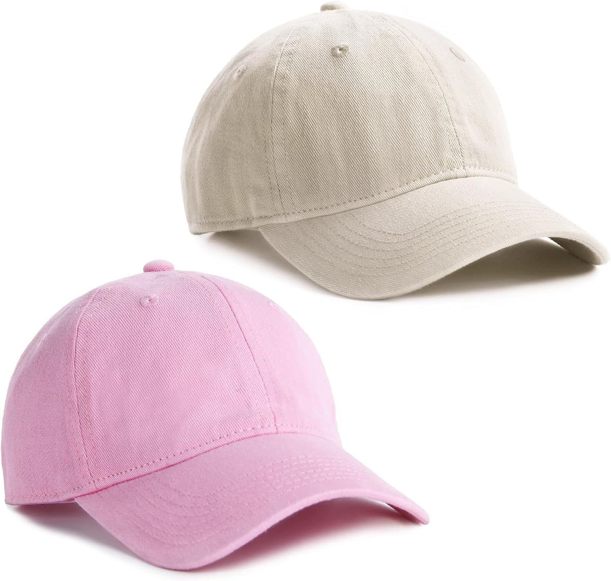 FURTALK Toddler Baseball Hat Kids Boys Girls Adjustable Washed Cotton Baseball Cap with Ponytail