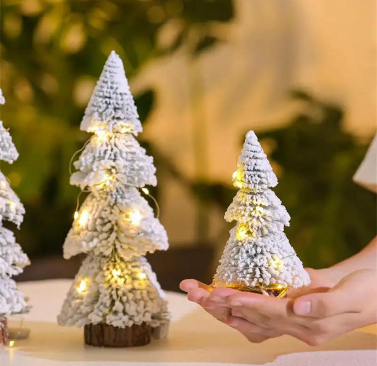 Árbol Navidad Nevado LED