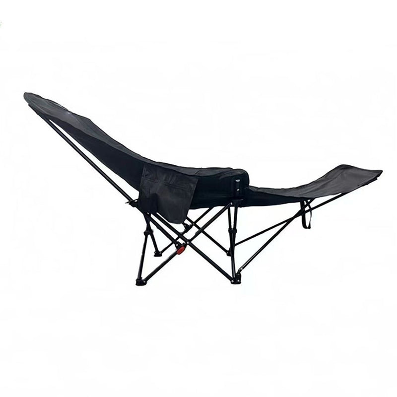 Contemporary Industrial Oxford Fabric Carbon Steel Foldable Camping Chair Backrest Footrest For Outdoor Patio