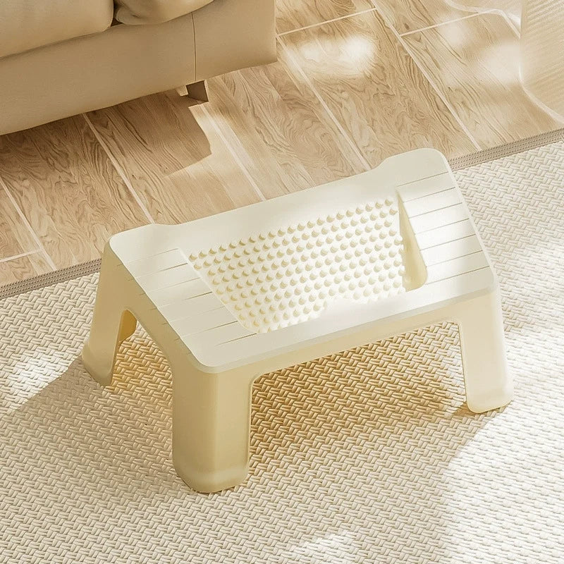 Modern Minimalist Trapezoidal ABS Footstool Backless For Entryway
