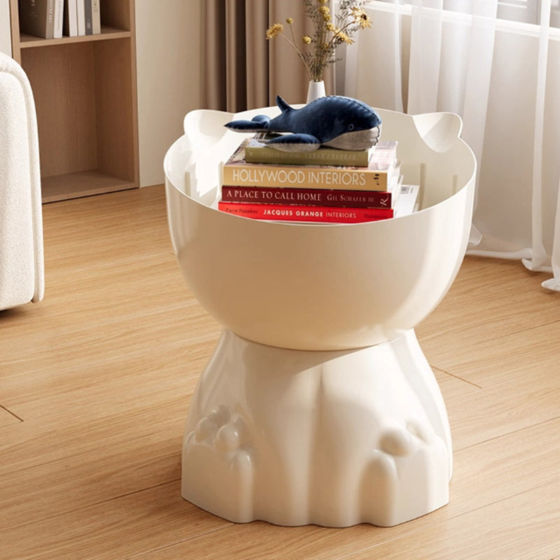 Contemporary Creative Cat Design PP Side Table With Hidden Storage For Living Room And Bedroom