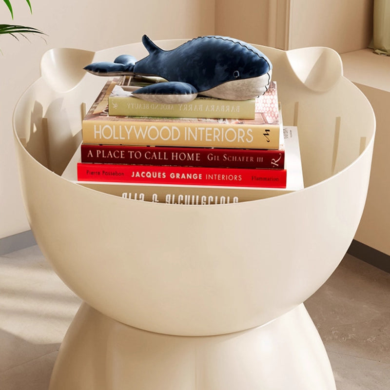 Contemporary Creative Cat Design PP Side Table With Hidden Storage For Living Room And Bedroom