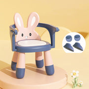 Contemporary Creative Kids Rabbit Shape PVC PP Low Stool Backrest Armrest For Living Room