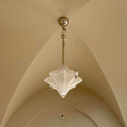 Modern Luxury Iron Glass Star-shaped 1-Light Pendant Light For Living Room