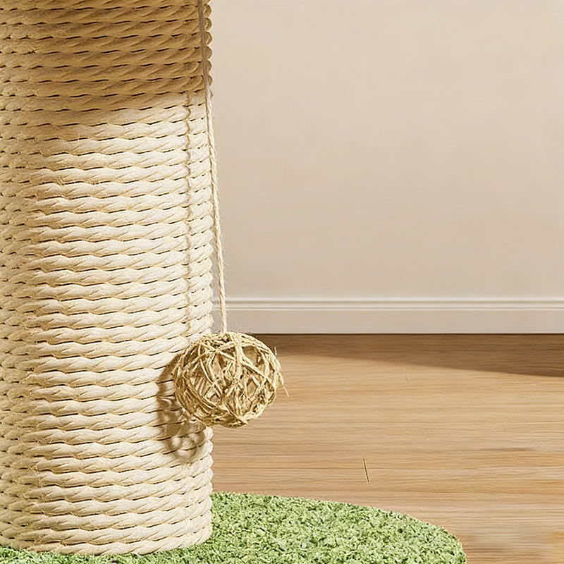 Contemporary Creative Mushroom-Shaped Sisal Medium Density Fiberboard Foam Cat Scratching Post For Living Room