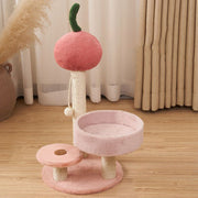 Contemporary Creative MDF Sisal Velvet Tree-shaped Cat Tree & Condo 1-Perch For Living Room
