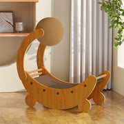Contemporary Creative MDF Corrugated Paper Moon-shaped Cat Scratching Board For Living Room