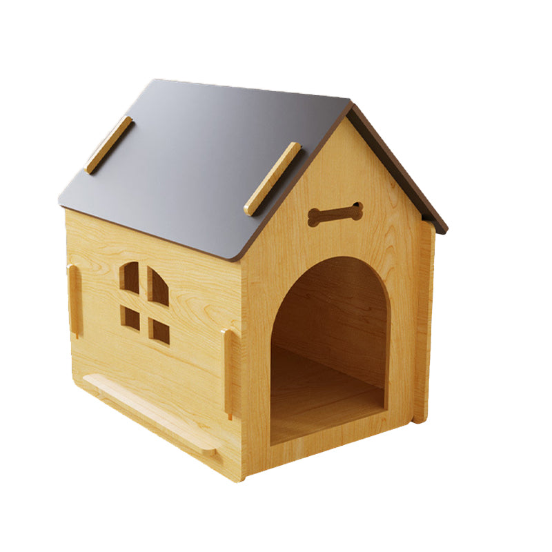 Modern Minimalist MDF House-shaped Dog Bed For Living Room & Bedroom
