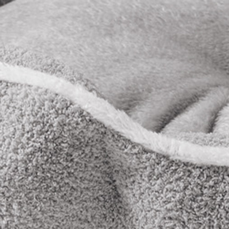 Modern Minimalist Polar Fleece Cloud Fleece PP Cotton Oval Dog Bed For Living Room & Bedroom
