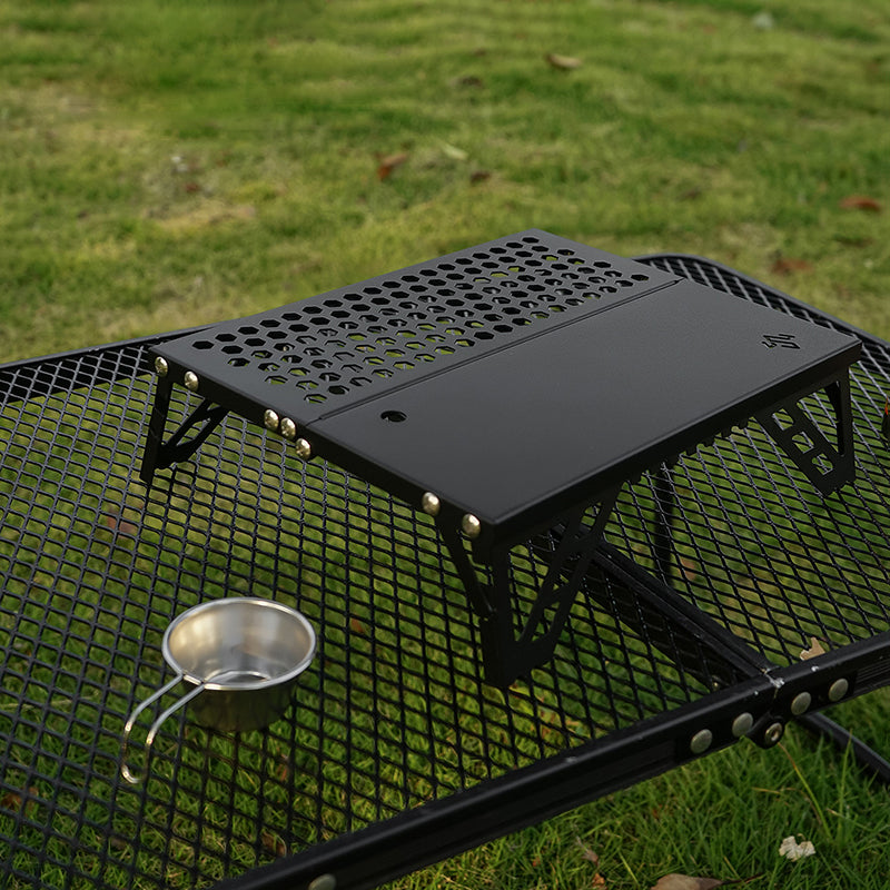 Modern Minimalist Rectangular Aluminum Alloy Outdoor Folding Camping Coffee Table 1-Tier For Garden
