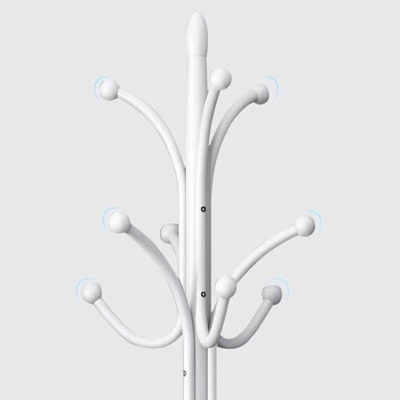 Modern Minimalist Round Iron Marble Hall Tree For Entryways