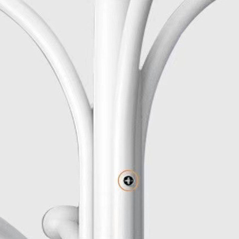 Modern Minimalist Round Iron Marble Hall Tree For Entryways