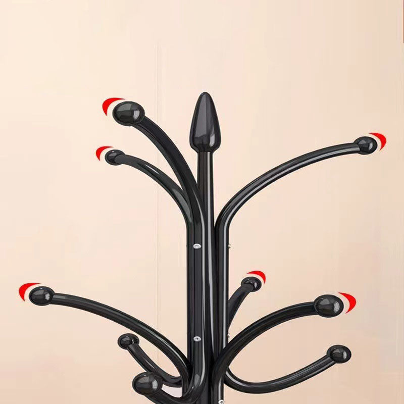 Modern Minimalist Round Iron Marble Hall Tree For Entryways