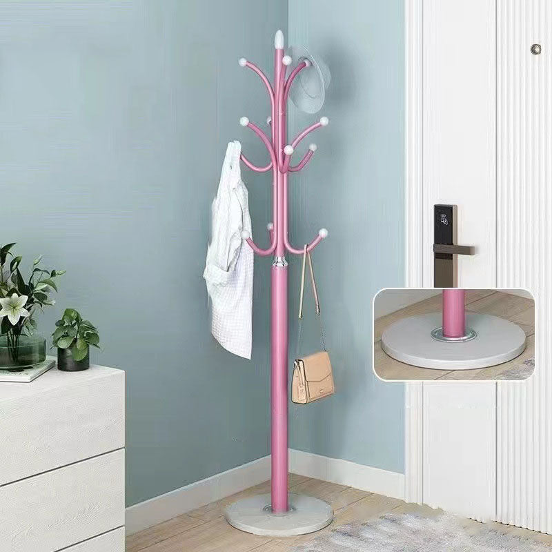 Modern Minimalist Round Iron Marble Hall Tree For Entryways