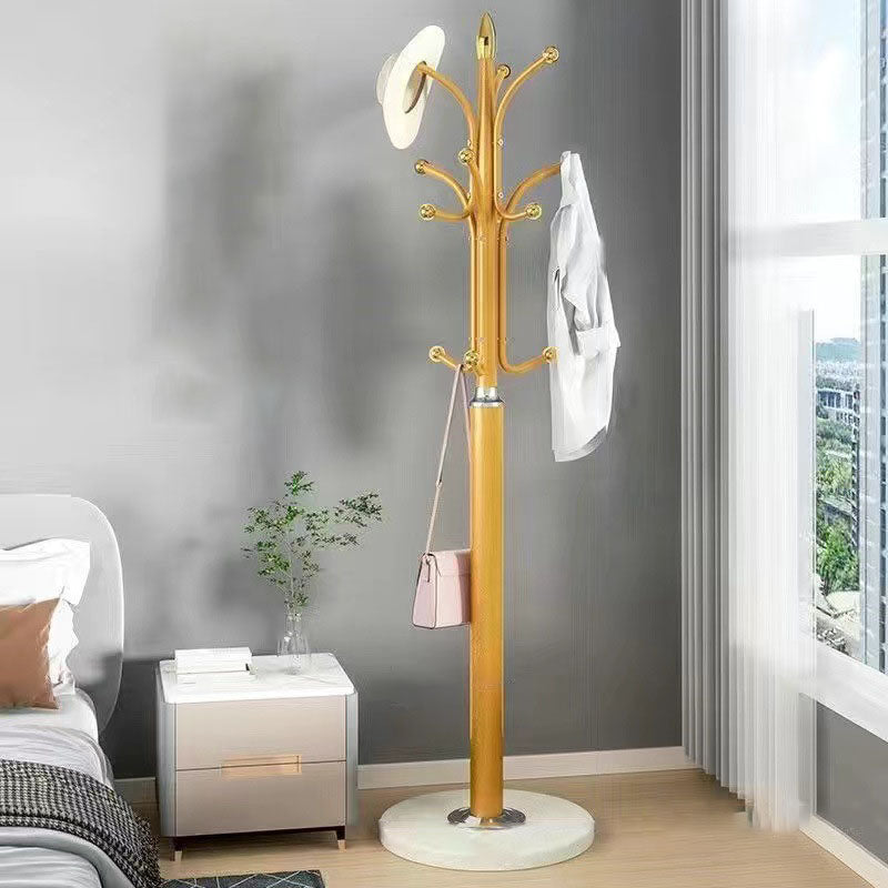 Modern Minimalist Round Iron Marble Hall Tree For Entryways