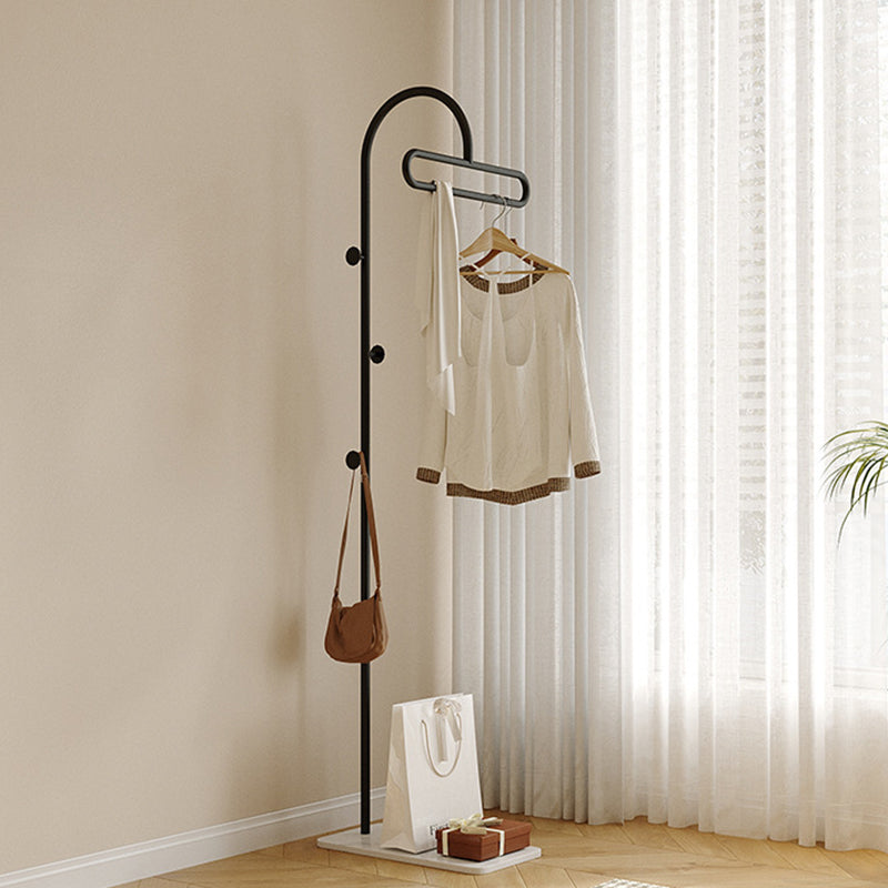 Modern Minimalist Iron Stone Slab Rectangular Hall Tree For Bedroom & Living Room