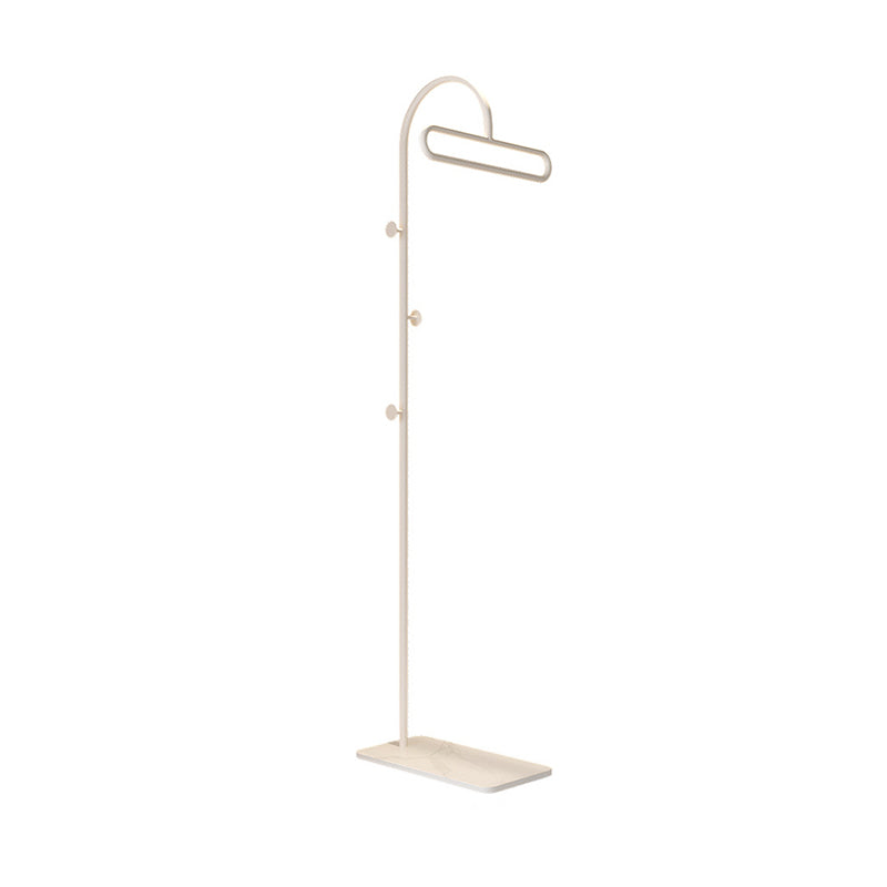 Modern Minimalist Iron Stone Slab Rectangular Hall Tree For Bedroom & Living Room