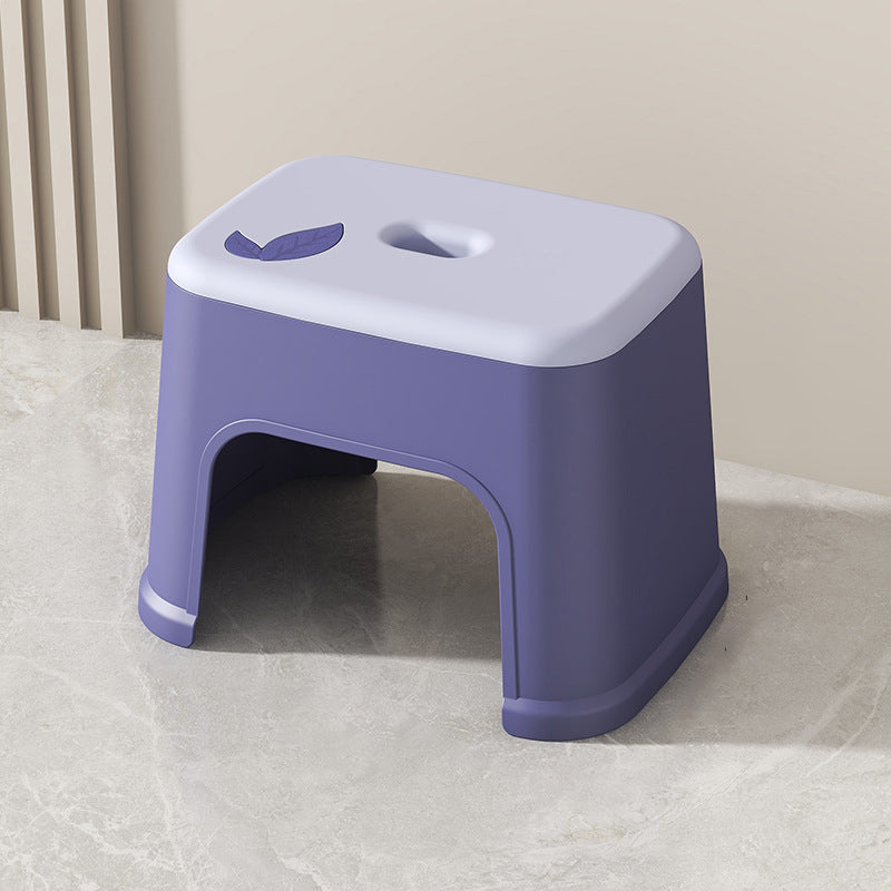 Modern Minimalist PP Plastic Stackable Space-Saving Low Stool Backless Armless Kids For Bathroom & Entryway