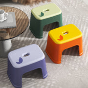 Modern Minimalist PP Plastic Stackable Space-Saving Low Stool Backless Armless Kids For Bathroom & Entryway