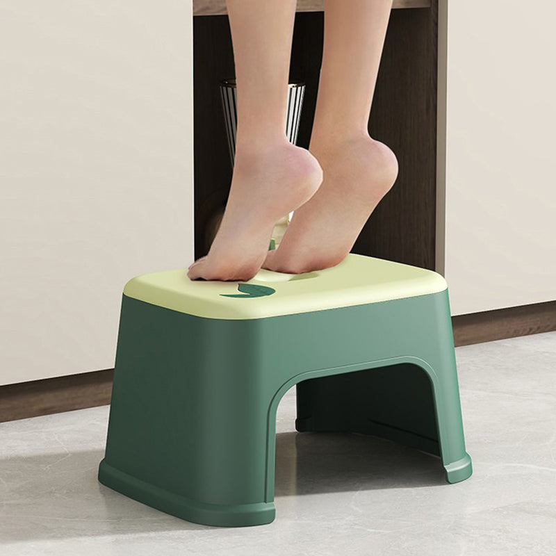 Modern Minimalist PP Plastic Stackable Space-Saving Low Stool Backless Armless Kids For Bathroom & Entryway