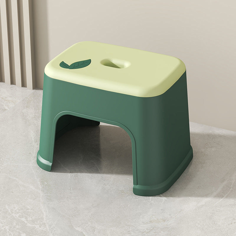 Modern Minimalist PP Plastic Stackable Space-Saving Low Stool Backless Armless Kids For Bathroom & Entryway