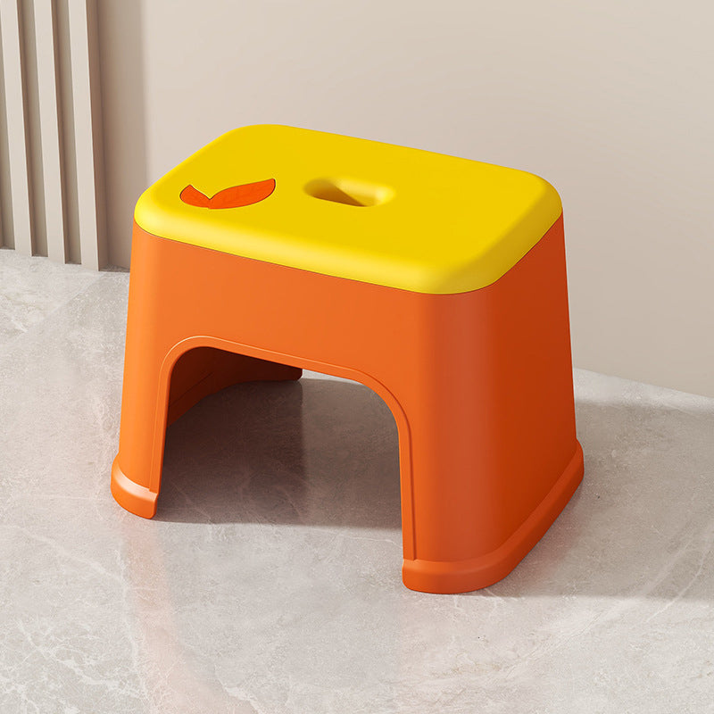 Modern Minimalist PP Plastic Stackable Space-Saving Low Stool Backless Armless Kids For Bathroom & Entryway