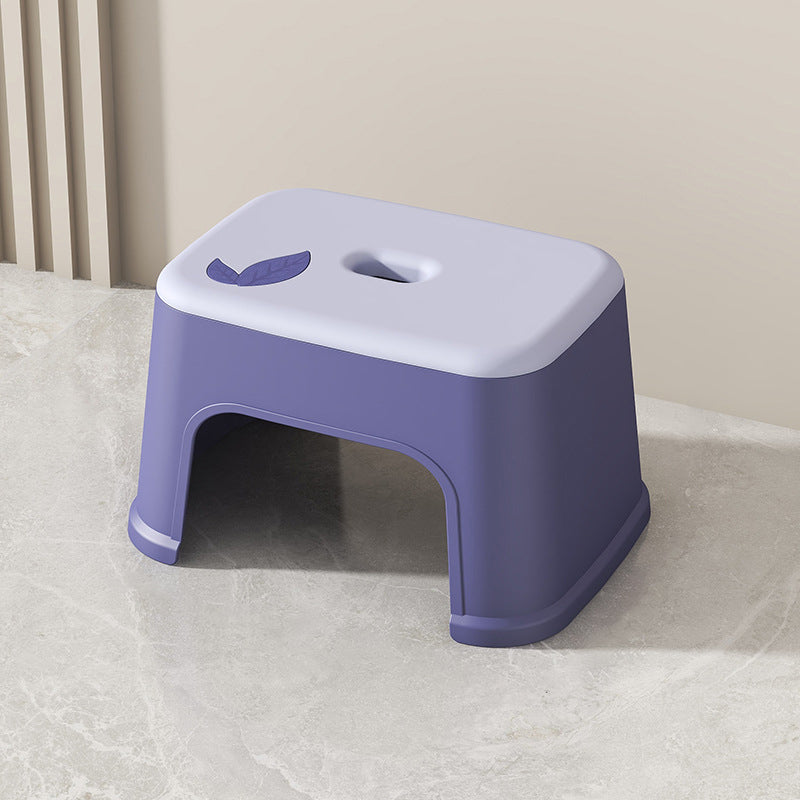 Modern Minimalist PP Plastic Stackable Space-Saving Low Stool Backless Armless Kids For Bathroom & Entryway