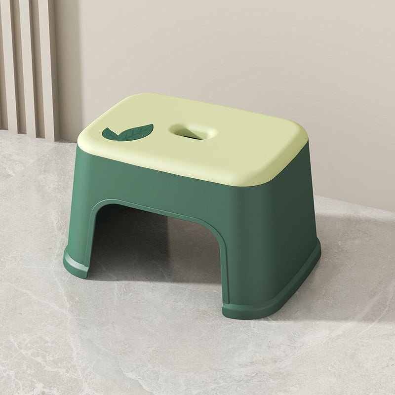 Modern Minimalist PP Plastic Stackable Space-Saving Low Stool Backless Armless Kids For Bathroom & Entryway