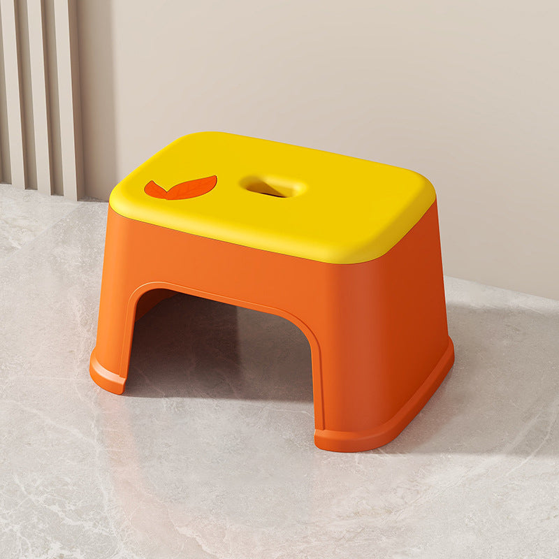 Modern Minimalist PP Plastic Stackable Space-Saving Low Stool Backless Armless Kids For Bathroom & Entryway