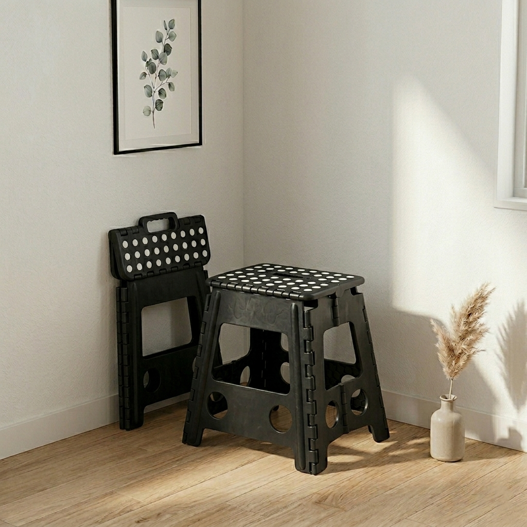 Modern Minimalist PP Foldable Trapezoid Chair Portable Chair For Living Room