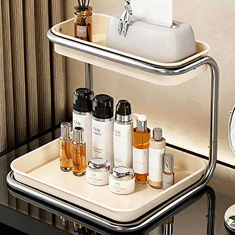 Modern Minimalist Carbon Steel Space-Saving Cup Holder Organizer Storage Shelf 2-Tier For Entryway & Living Room
