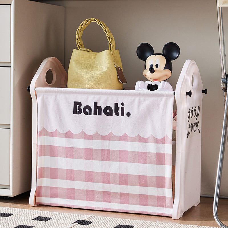 Modern Minimalist PP Fabric Steel Tube House-Shaped Space-Saving Pink And White Dustproof Shoe Organizer With Curtain Shoe Storage 3-6 Tier For Entryway