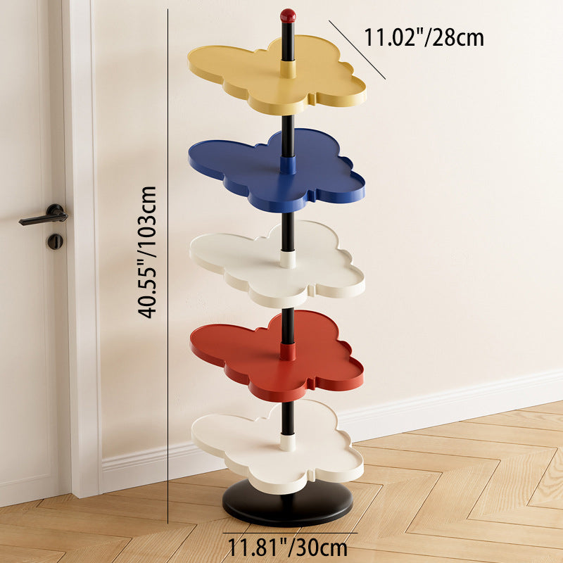Modern Art Deco PP Plastic Stainless Steel Butterfly Space-Saving Lightweight Shoe Storage Rack 2/3/4/5-Tier For Entryway & Hallway