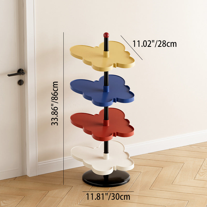 Modern Art Deco PP Plastic Stainless Steel Butterfly Space-Saving Lightweight Shoe Storage Rack 2/3/4/5-Tier For Entryway & Hallway