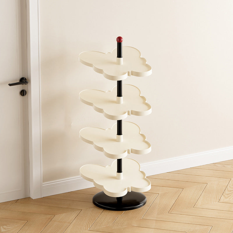 Modern Art Deco PP Plastic Stainless Steel Butterfly Space-Saving Lightweight Shoe Storage Rack 2/3/4/5-Tier For Entryway & Hallway