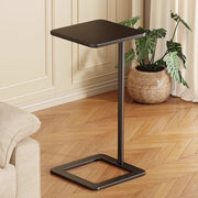 Modern Minimalist Iron Rounded-Square End Table 1-Tier For Living Room