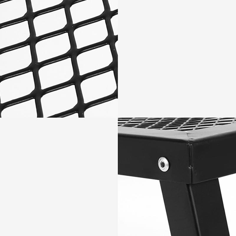 Modern Minimalist Rectangular Iron Beech Wood Folding Table Portable For Outdoor