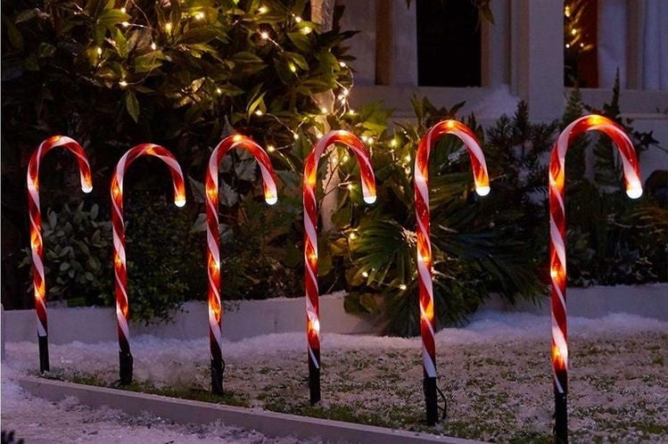 Bastones de Navidad Solares